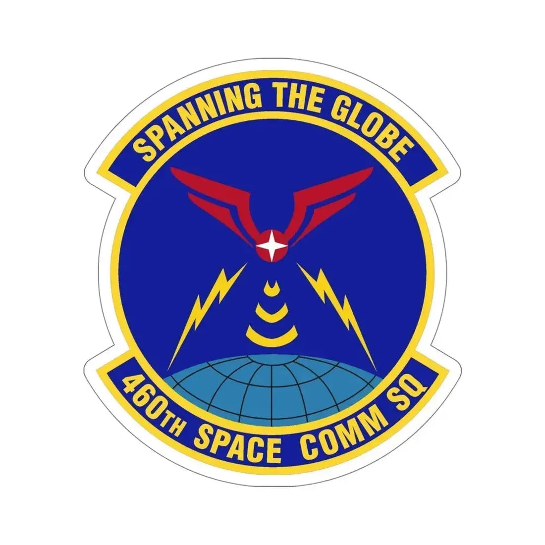 460th Space Communications Squadron (U.S. Air Force) STICKER Vinyl Die-Cut Decal 5 Inch - The Sticker Space