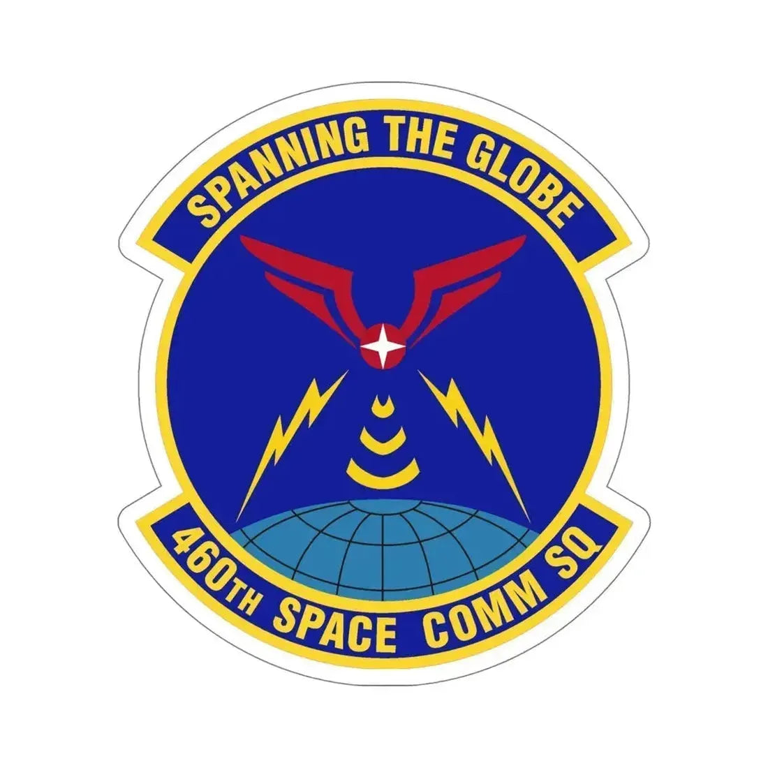 460th Space Communications Squadron (U.S. Air Force) STICKER Vinyl Die-Cut Decal 6 Inch - The Sticker Space