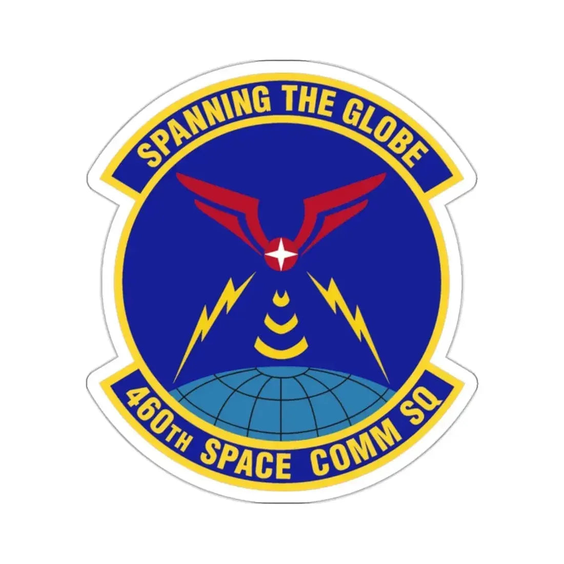 460th Space Communications Squadron (U.S. Air Force) STICKER Vinyl Kiss-Cut Decal 2 Inch White - The Sticker Space