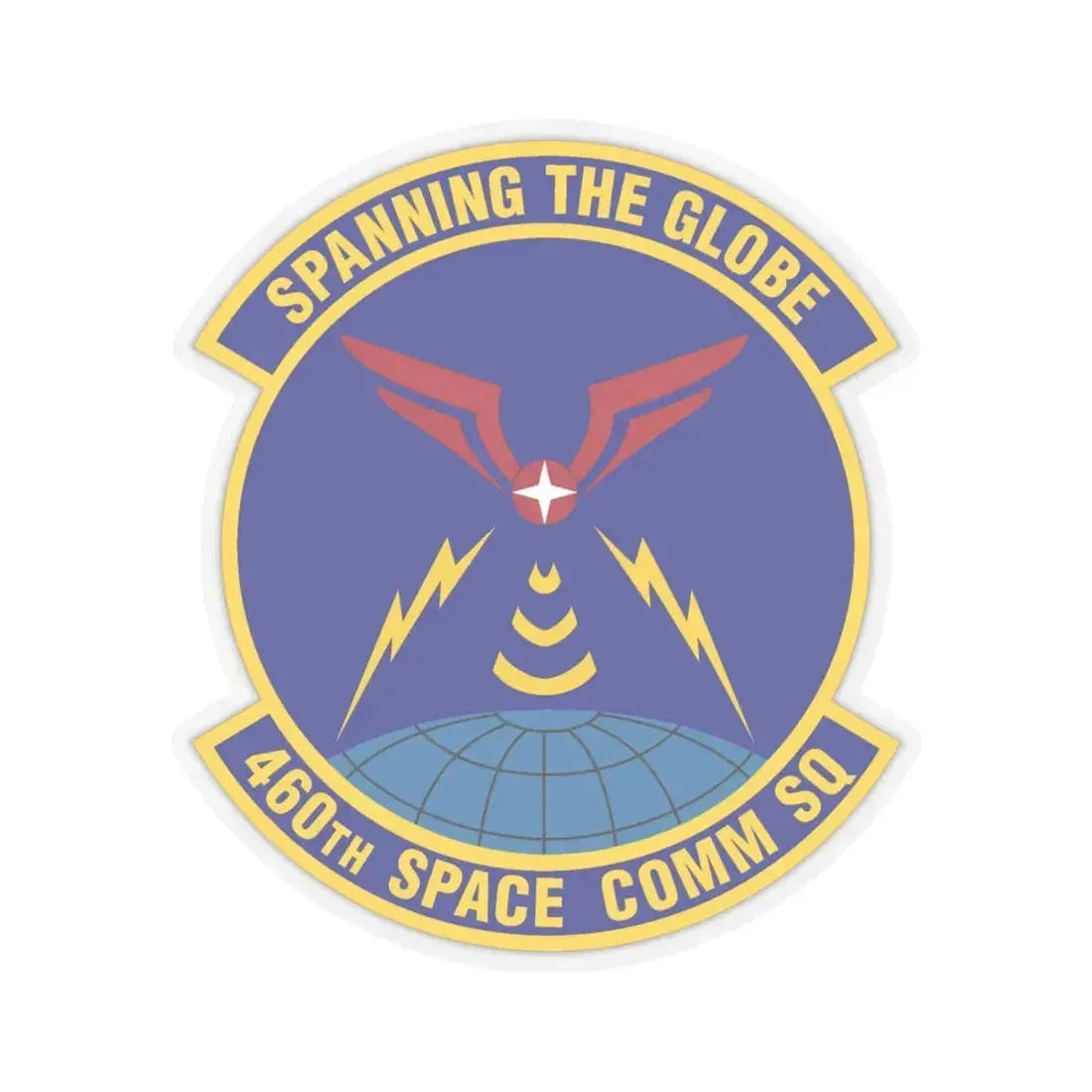 460th Space Communications Squadron (U.S. Air Force) STICKER Vinyl Kiss-Cut Decal 6 Inch Transparent - The Sticker Space