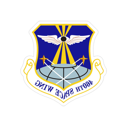 460th Space Wing (U.S. Air Force) REVERSE PRINT Transparent STICKER-2" × 2"-The Sticker Space