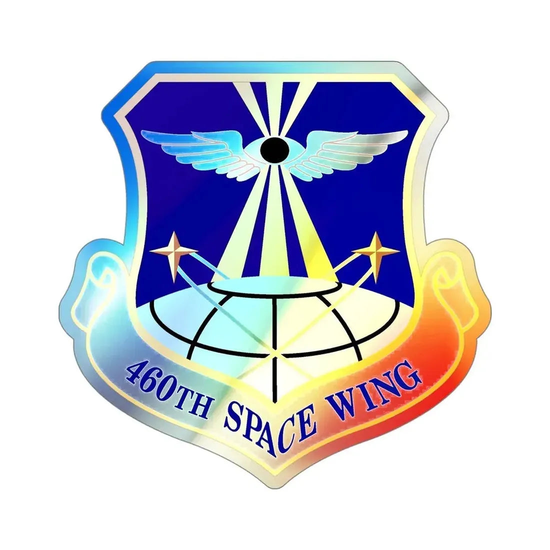 460th Space Wing (U.S. Air Force) Holographic STICKER Die-Cut Vinyl Decal - The Sticker Space