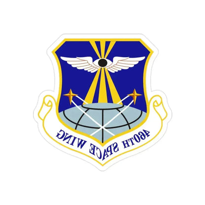 460th Space Wing (U.S. Air Force) REVERSE PRINT Transparent Die-Cut STICKER 2 Inch Die-Cut Transparent - The Sticker Space