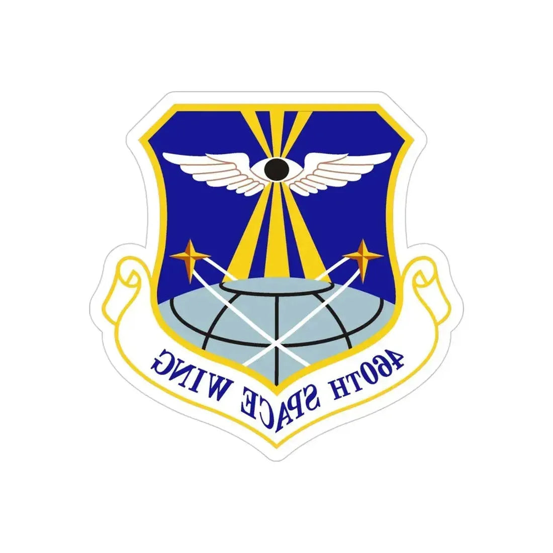 460th Space Wing (U.S. Air Force) REVERSE PRINT Transparent Die-Cut STICKER - The Sticker Space