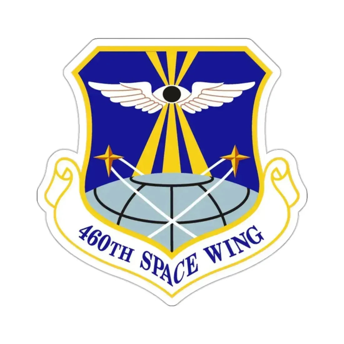 460th Space Wing (U.S. Air Force) STICKER Vinyl Kiss-Cut Decal 2 Inch White - The Sticker Space
