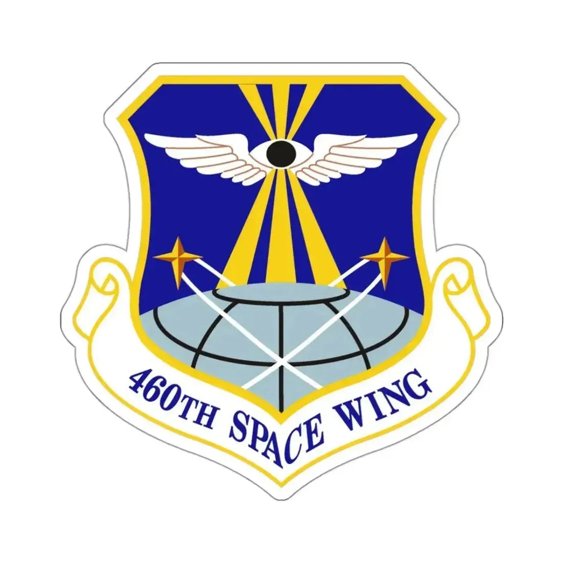 460th Space Wing (U.S. Air Force) STICKER Vinyl Kiss-Cut Decal 3 Inch White - The Sticker Space