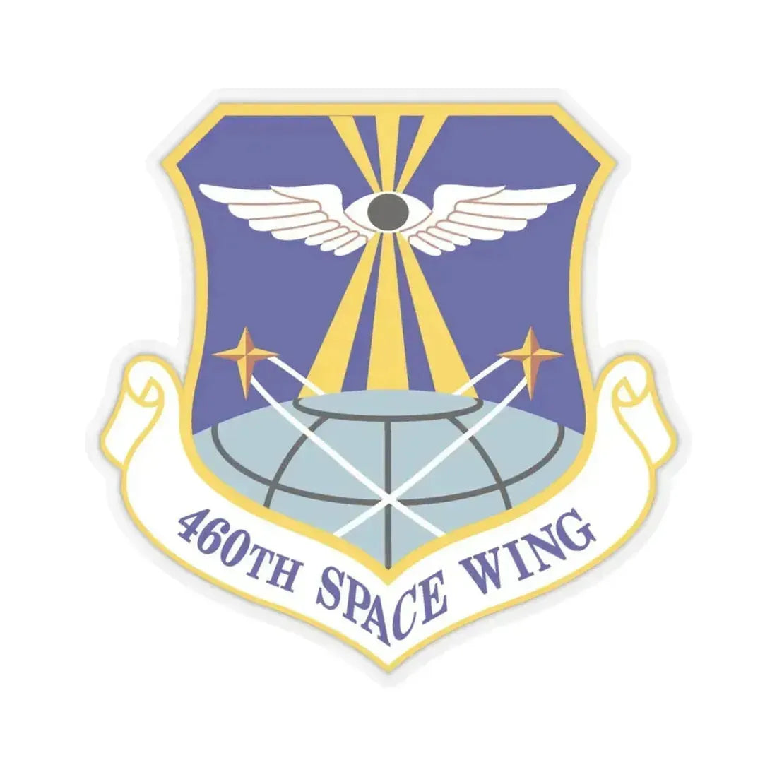 460th Space Wing (U.S. Air Force) STICKER Vinyl Kiss-Cut Decal 4 Inch Transparent - The Sticker Space