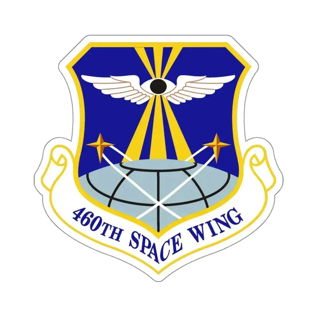460th Space Wing (U.S. Air Force) STICKER Vinyl Kiss-Cut Decal 4 Inch White - The Sticker Space