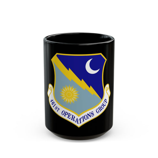 461 Operations Group ACC (U.S. Air Force) Black Coffee Mug-15oz-The Sticker Space