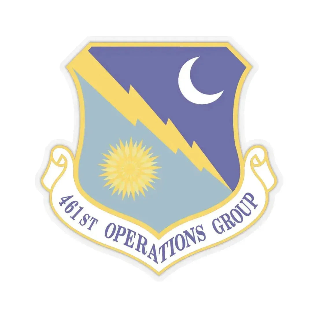 461 Operations Group ACC (U.S. Air Force) STICKER Vinyl Kiss-Cut Decal 4 Inch Transparent - The Sticker Space