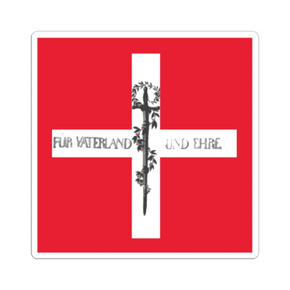 Swiss flag Bachmann 1815 (Switzerland) STICKER Vinyl Kiss-Cut Decal