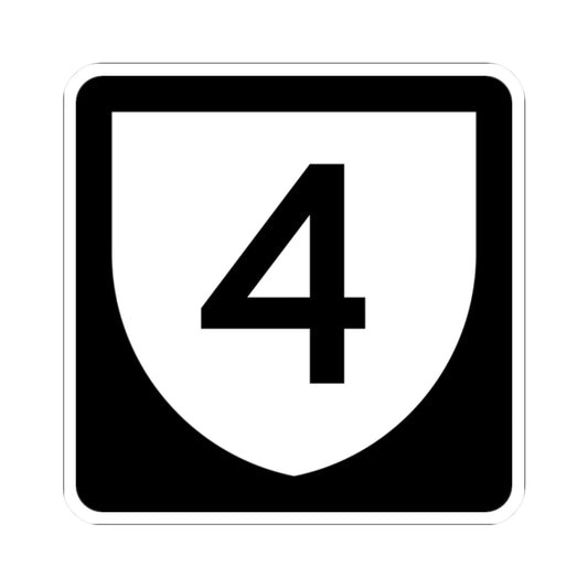 PR urban primary 4 (Puerto Rico) (Road Sign) STICKER Vinyl Kiss-Cut Decal