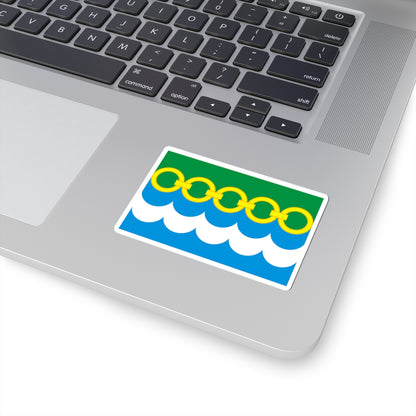 Flag of Klishinskoe Moscow oblast (Russia) STICKER Vinyl Kiss-Cut Decal