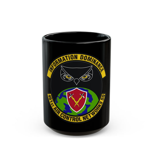 461st Air Control Networks Squadron (U.S. Air Force) Black Coffee Mug-15oz-The Sticker Space