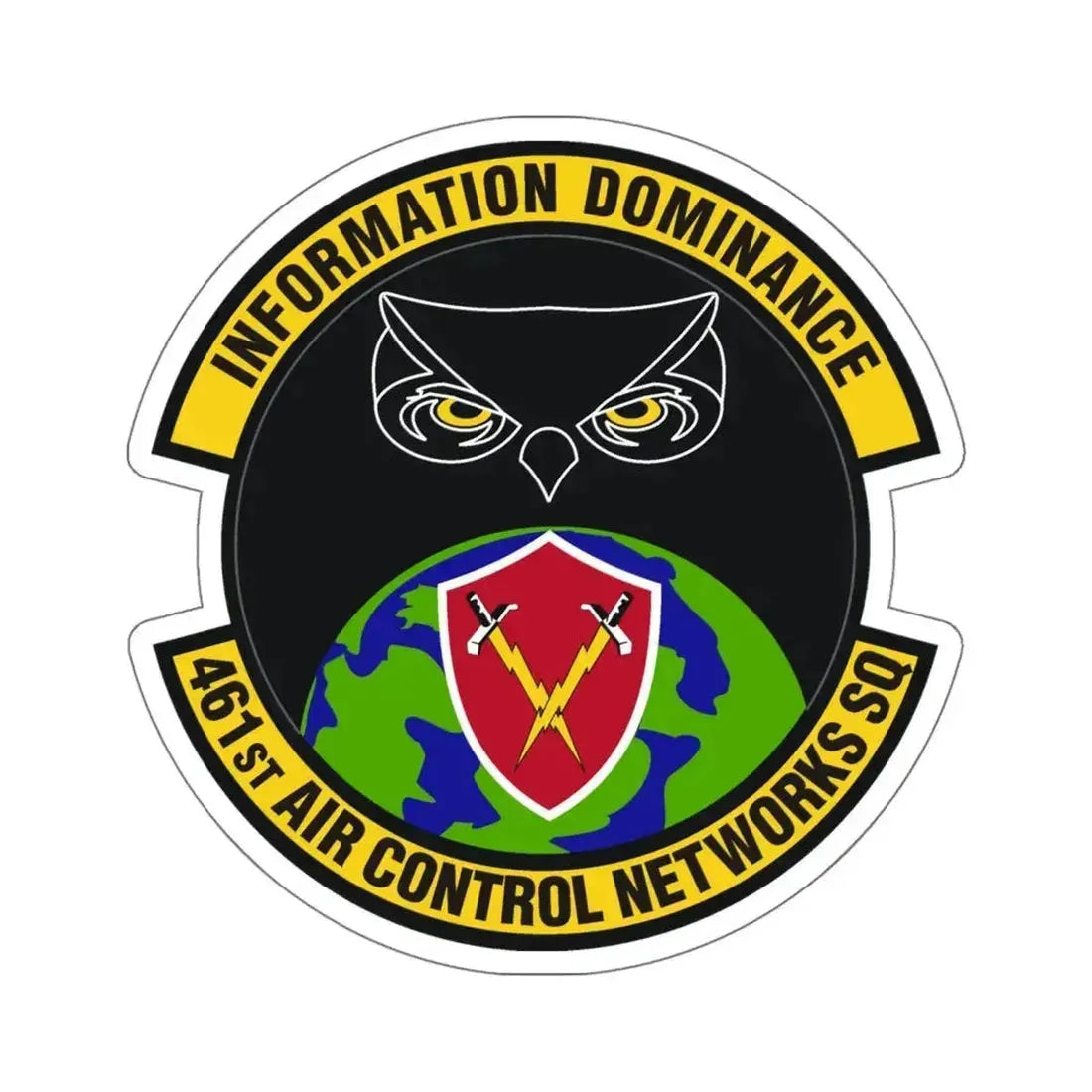 461st Air Control Networks Squadron (U.S. Air Force) STICKER Vinyl Die-Cut Decal 6 Inch - The Sticker Space