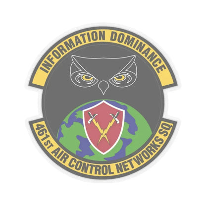 461st Air Control Networks Squadron (U.S. Air Force) STICKER Vinyl Kiss-Cut Decal 2 Inch Transparent - The Sticker Space