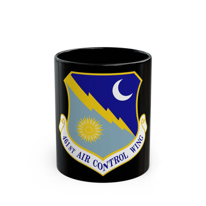 461st Air Control Wing (U.S. Air Force) Black Coffee Mug-11oz-The Sticker Space