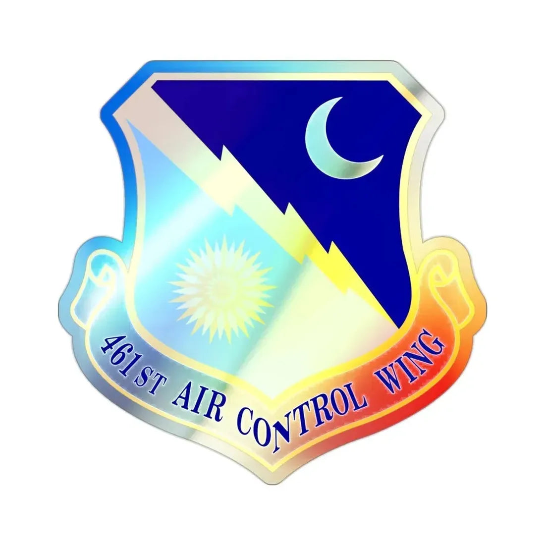 461st Air Control Wing (U.S. Air Force) Holographic STICKER Die-Cut Vinyl Decal - The Sticker Space