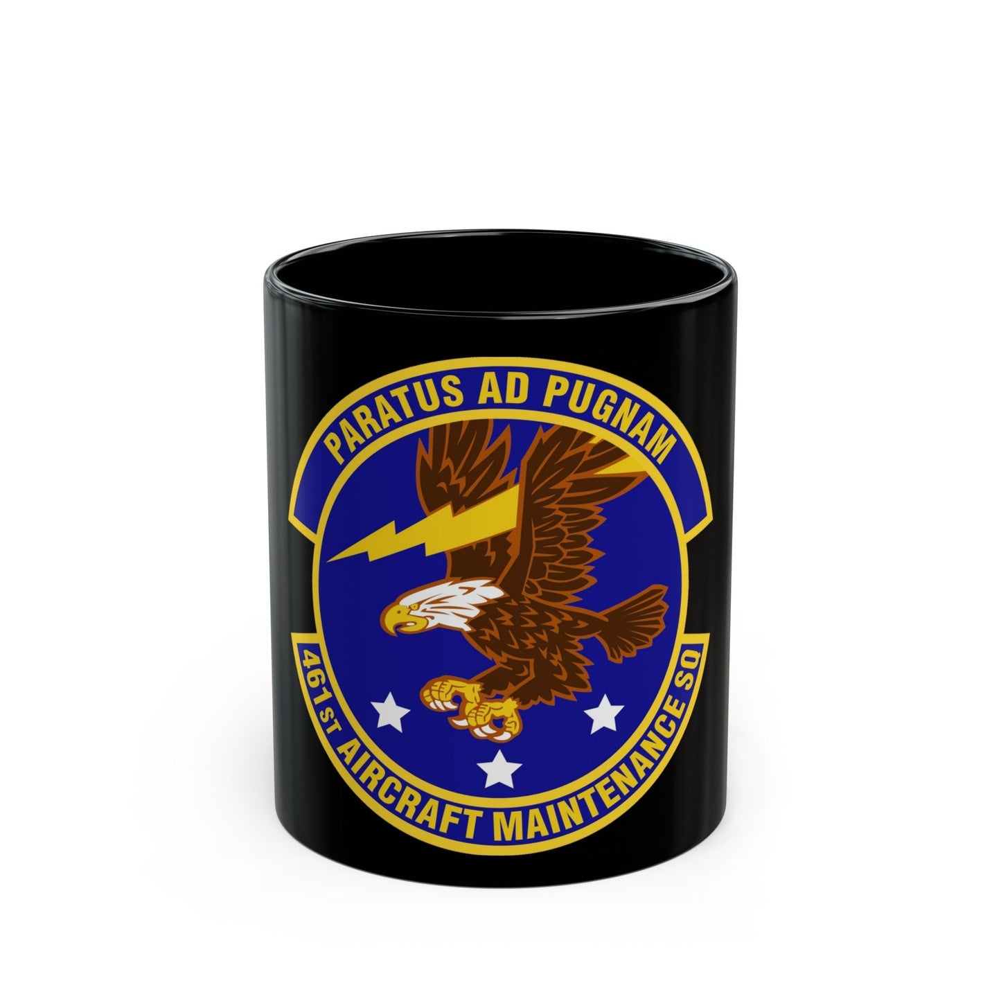 461st Aircraft Maintenance Squadron (U.S. Air Force) Black Coffee Mug-11oz-The Sticker Space