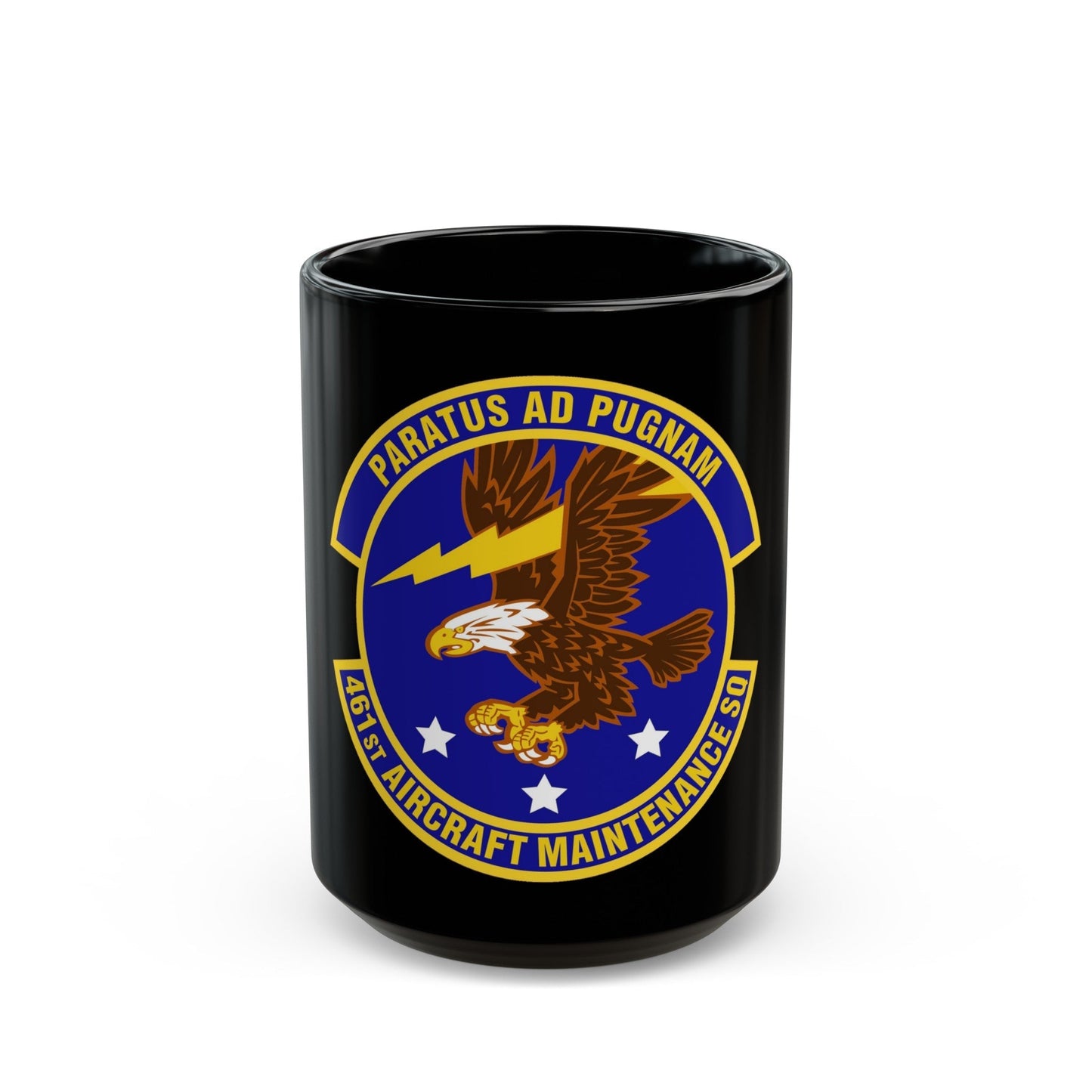 461st Aircraft Maintenance Squadron (U.S. Air Force) Black Coffee Mug-15oz-The Sticker Space