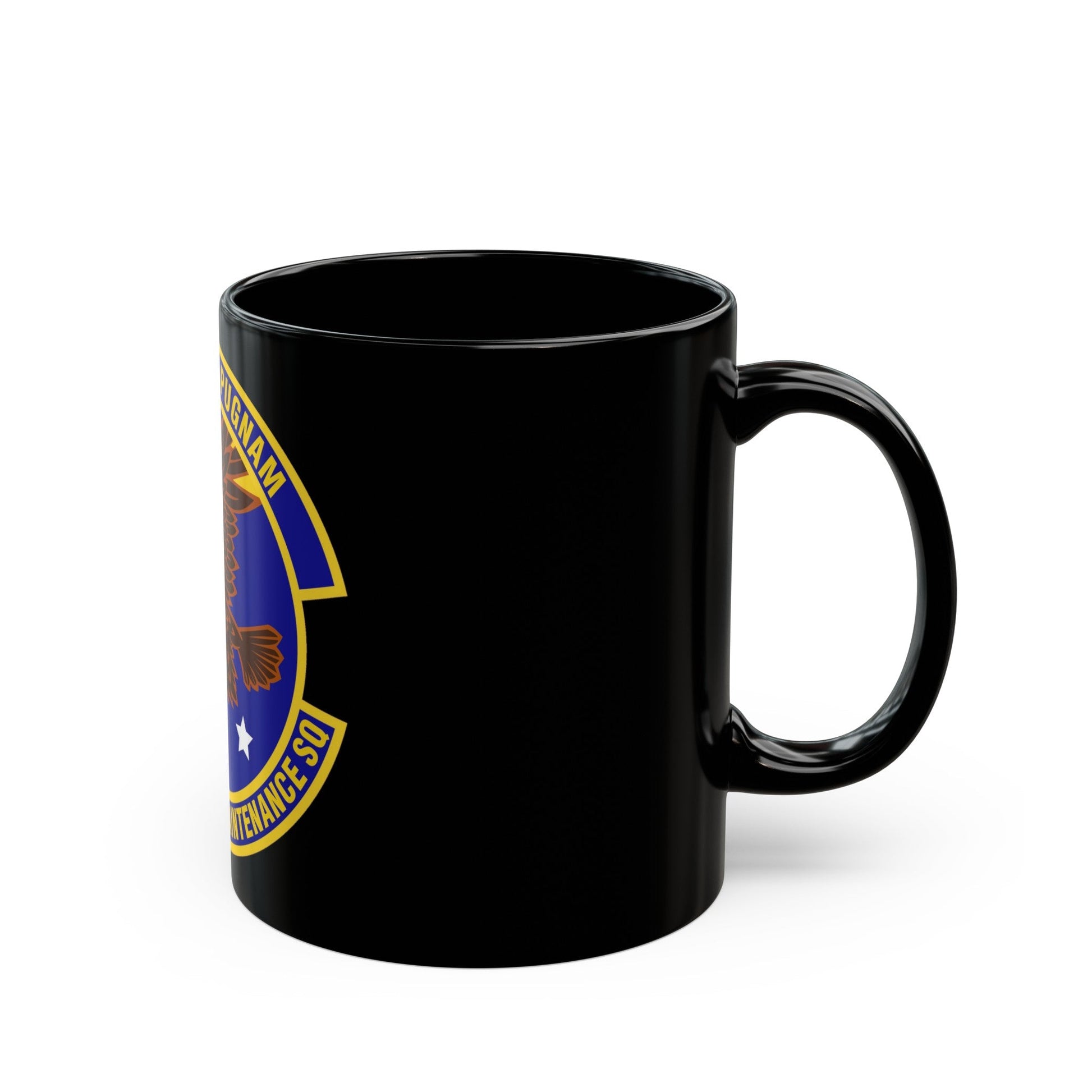 461st Aircraft Maintenance Squadron (U.S. Air Force) Black Coffee Mug-The Sticker Space