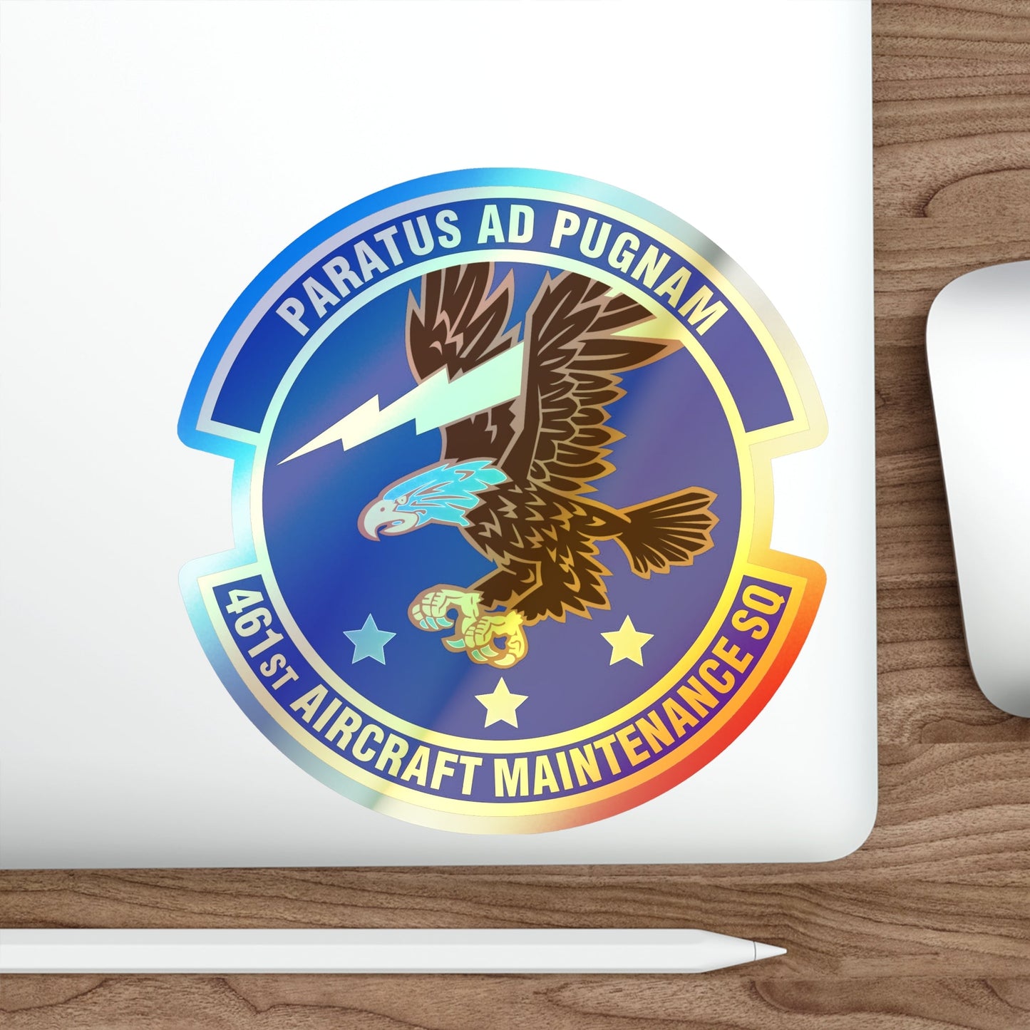 461st Aircraft Maintenance Squadron (U.S. Air Force) Holographic STICKER Die-Cut Vinyl Decal-The Sticker Space