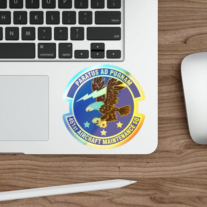 461st Aircraft Maintenance Squadron (U.S. Air Force) Holographic STICKER Die-Cut Vinyl Decal-The Sticker Space