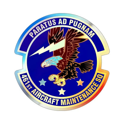 461st Aircraft Maintenance Squadron (U.S. Air Force) Holographic STICKER Die-Cut Vinyl Decal 5 Inch Holographic - The Sticker Space