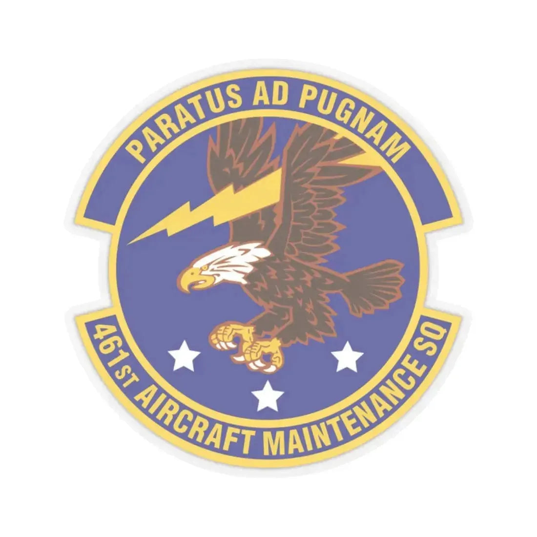 461st Aircraft Maintenance Squadron (U.S. Air Force) STICKER Vinyl Kiss-Cut Decal 2 Inch Transparent - The Sticker Space