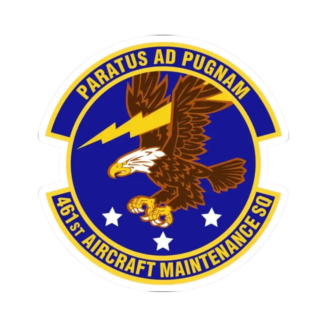 461st Aircraft Maintenance Squadron (U.S. Air Force) STICKER Vinyl Kiss-Cut Decal 2 Inch White - The Sticker Space