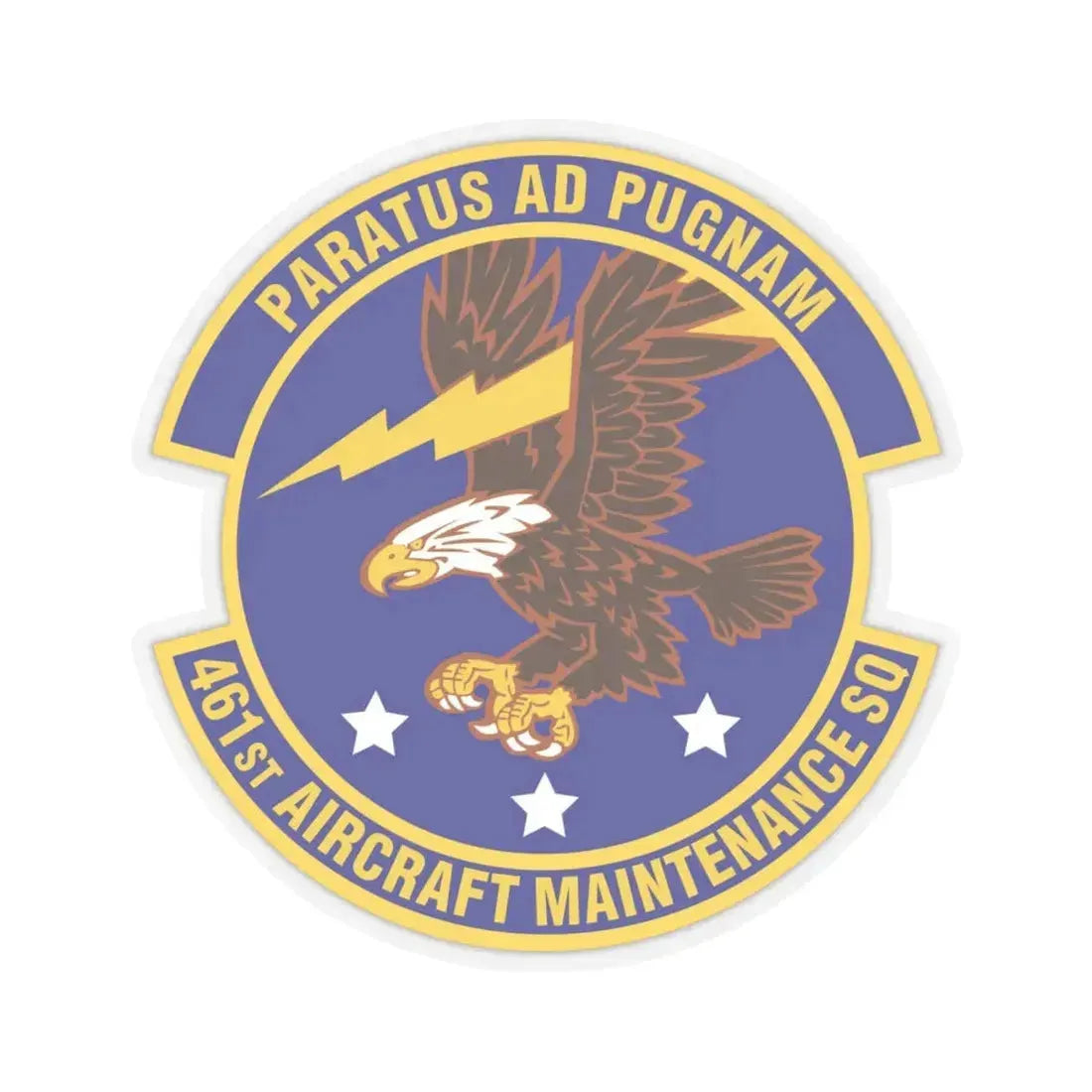 461st Aircraft Maintenance Squadron (U.S. Air Force) STICKER Vinyl Kiss-Cut Decal 6 Inch Transparent - The Sticker Space