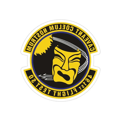 461st Flight Test Squadron (U.S. Air Force) REVERSE PRINT Transparent Die-Cut STICKER - The Sticker Space