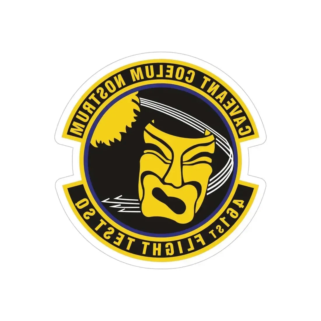 461st Flight Test Squadron (U.S. Air Force) REVERSE PRINT Transparent Die-Cut STICKER - The Sticker Space