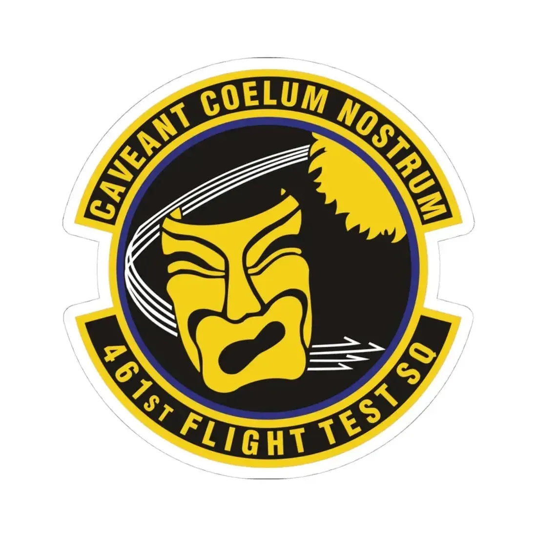 461st Flight Test Squadron (U.S. Air Force) STICKER Vinyl Kiss-Cut Decal 4 Inch White - The Sticker Space
