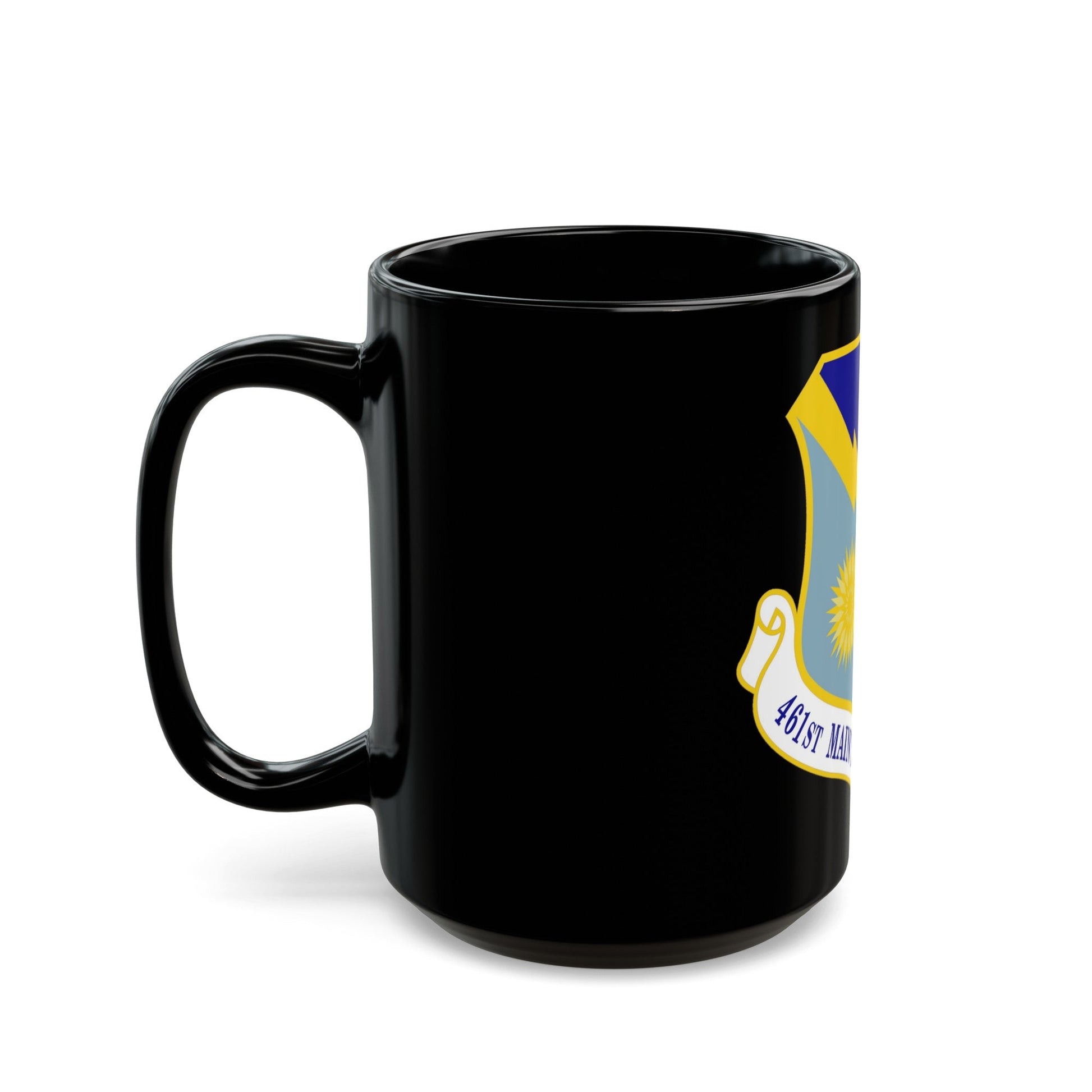 461st Maintenance Group (U.S. Air Force) Black Coffee Mug-The Sticker Space