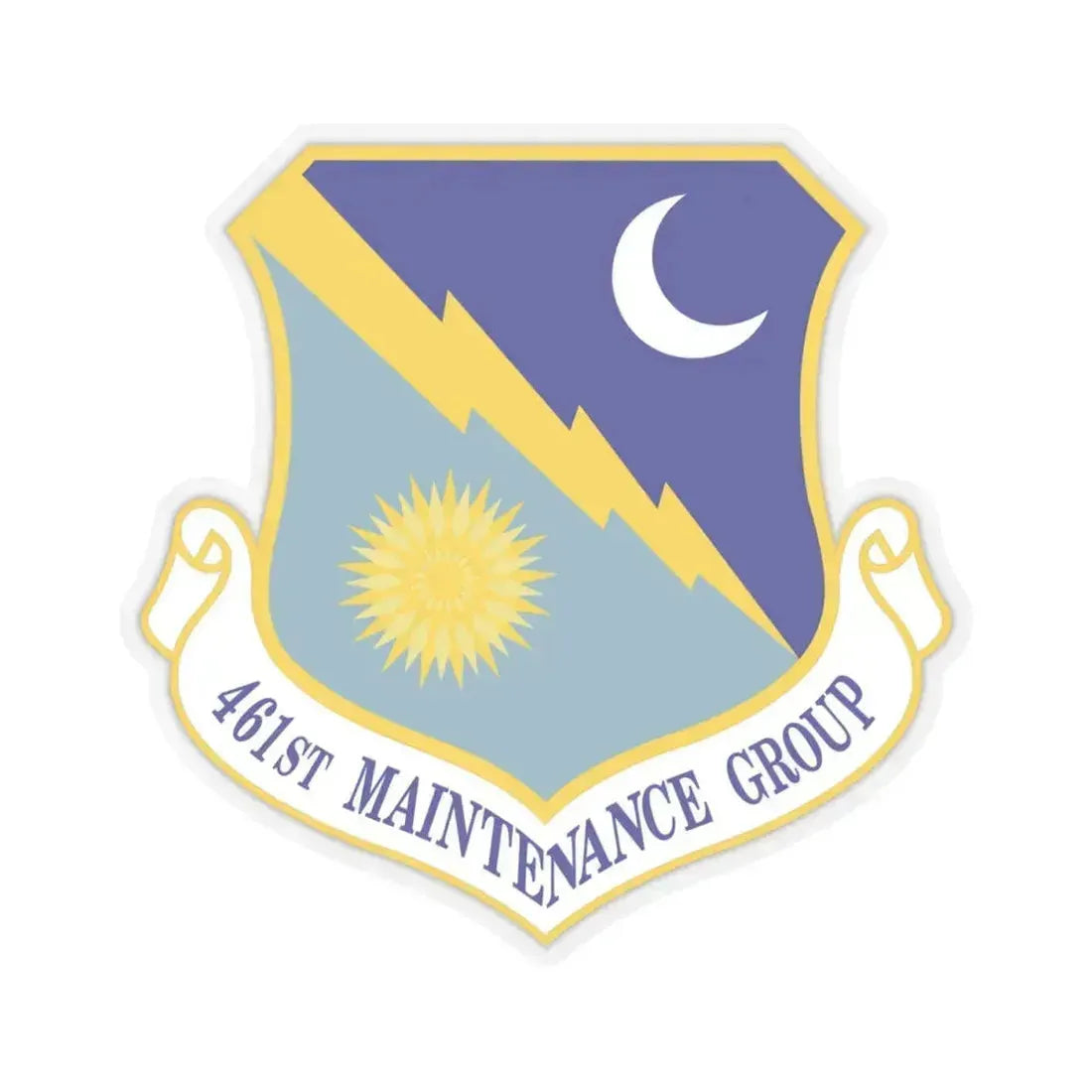 461st Maintenance Group (U.S. Air Force) STICKER Vinyl Kiss-Cut Decal 4 Inch Transparent - The Sticker Space