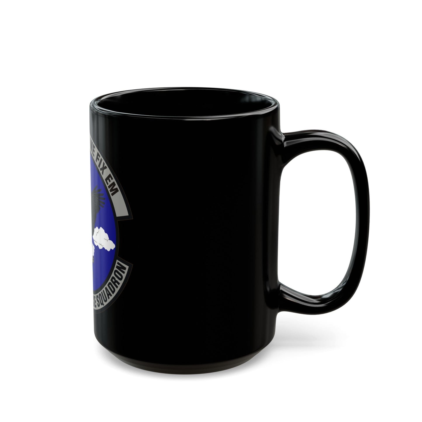 461st Maintenance Squadron (U.S. Air Force) Black Coffee Mug-The Sticker Space