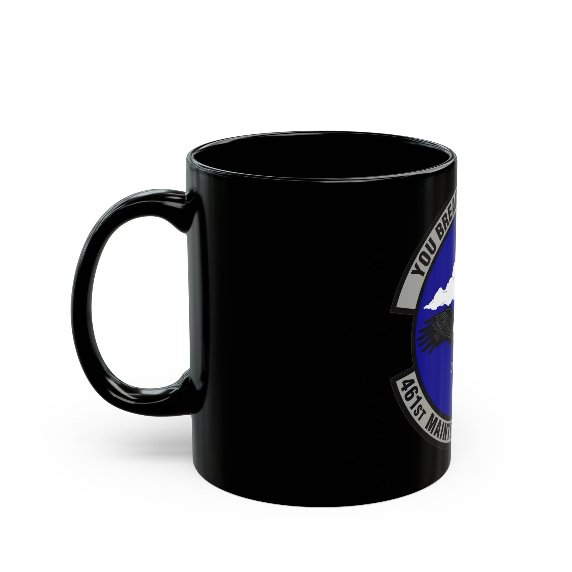 461st Maintenance Squadron (U.S. Air Force) Black Coffee Mug-The Sticker Space