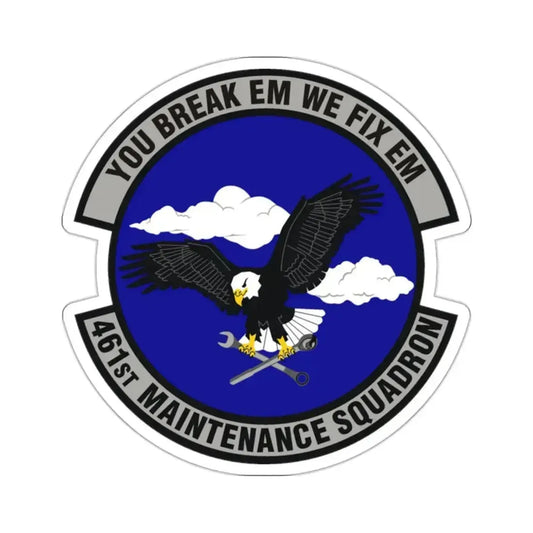 461st Maintenance Squadron (U.S. Air Force) STICKER Vinyl Kiss-Cut Decal 2 Inch White - The Sticker Space