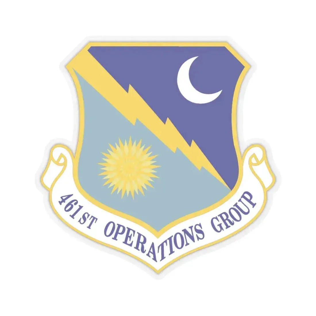 461st Operations Group (U.S. Air Force) STICKER Vinyl Kiss-Cut Decal 4 Inch Transparent - The Sticker Space