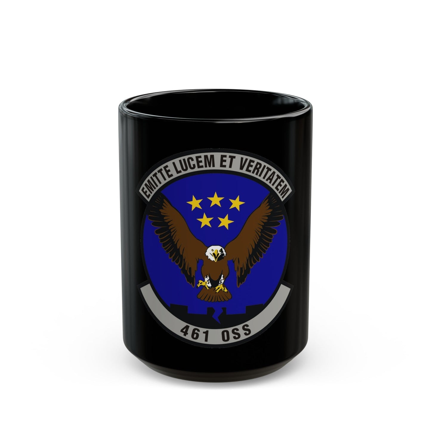 461st Operations Support Squadron (U.S. Air Force) Black Coffee Mug-15oz-The Sticker Space