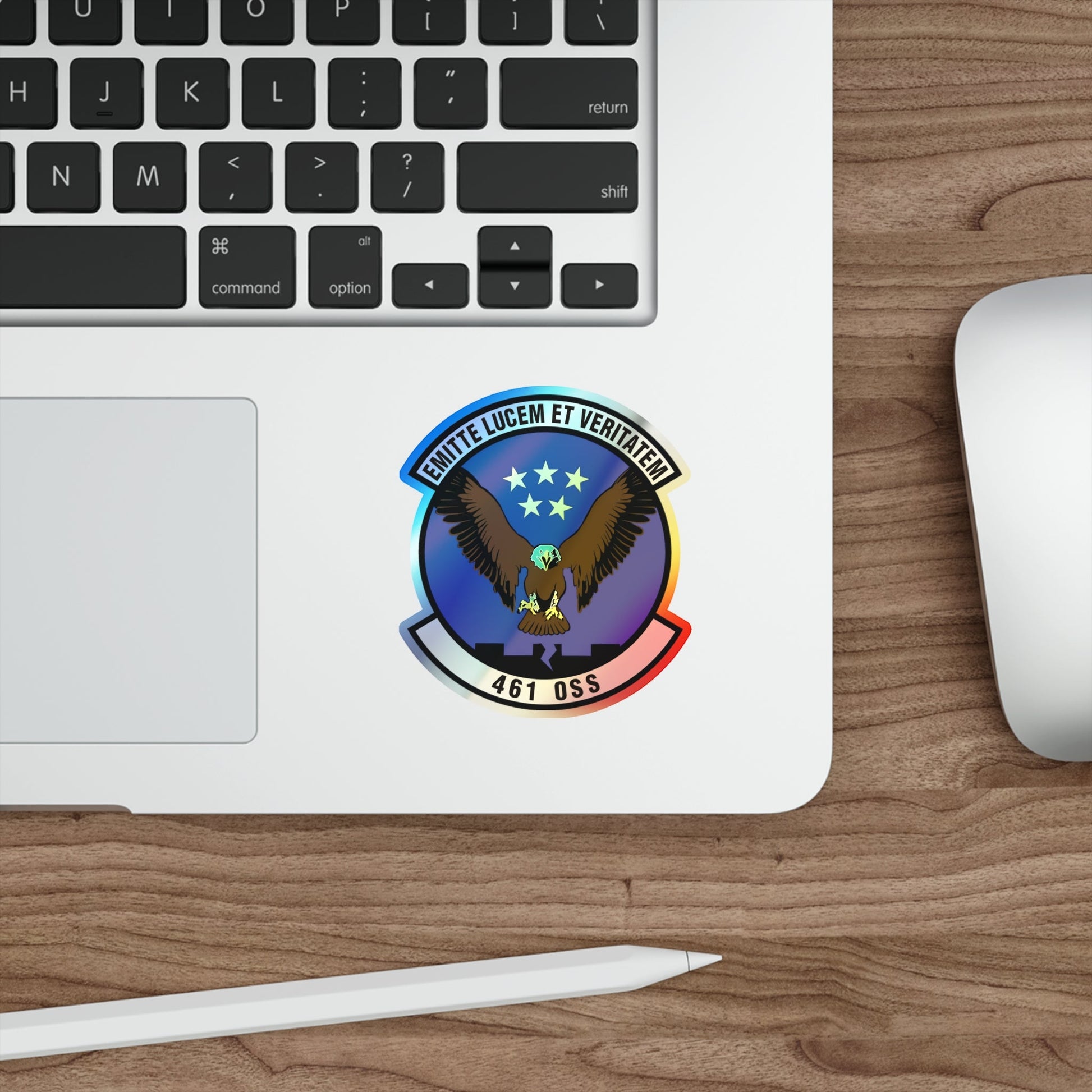 461st Operations Support Squadron (U.S. Air Force) Holographic STICKER Die-Cut Vinyl Decal-The Sticker Space