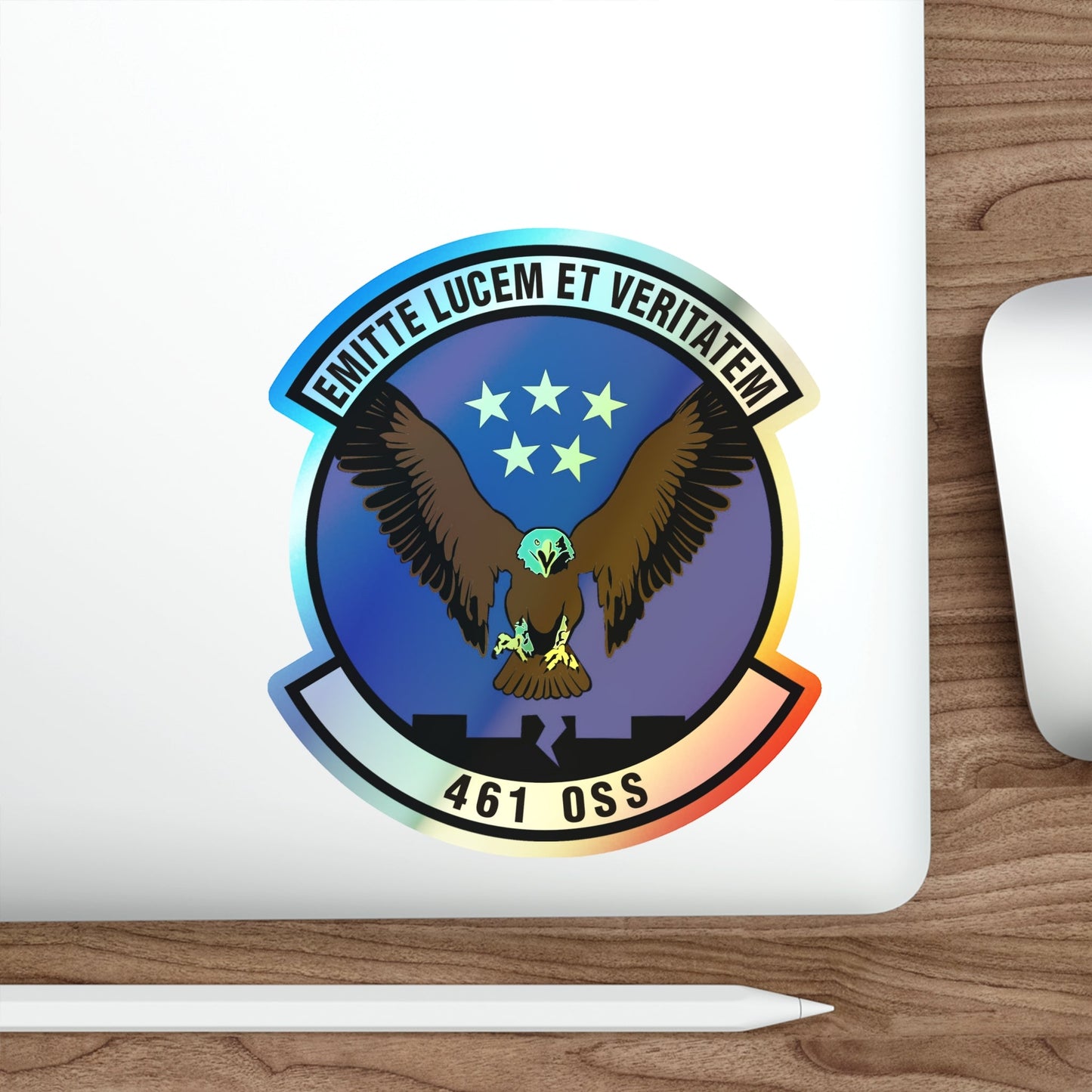 461st Operations Support Squadron (U.S. Air Force) Holographic STICKER Die-Cut Vinyl Decal-The Sticker Space