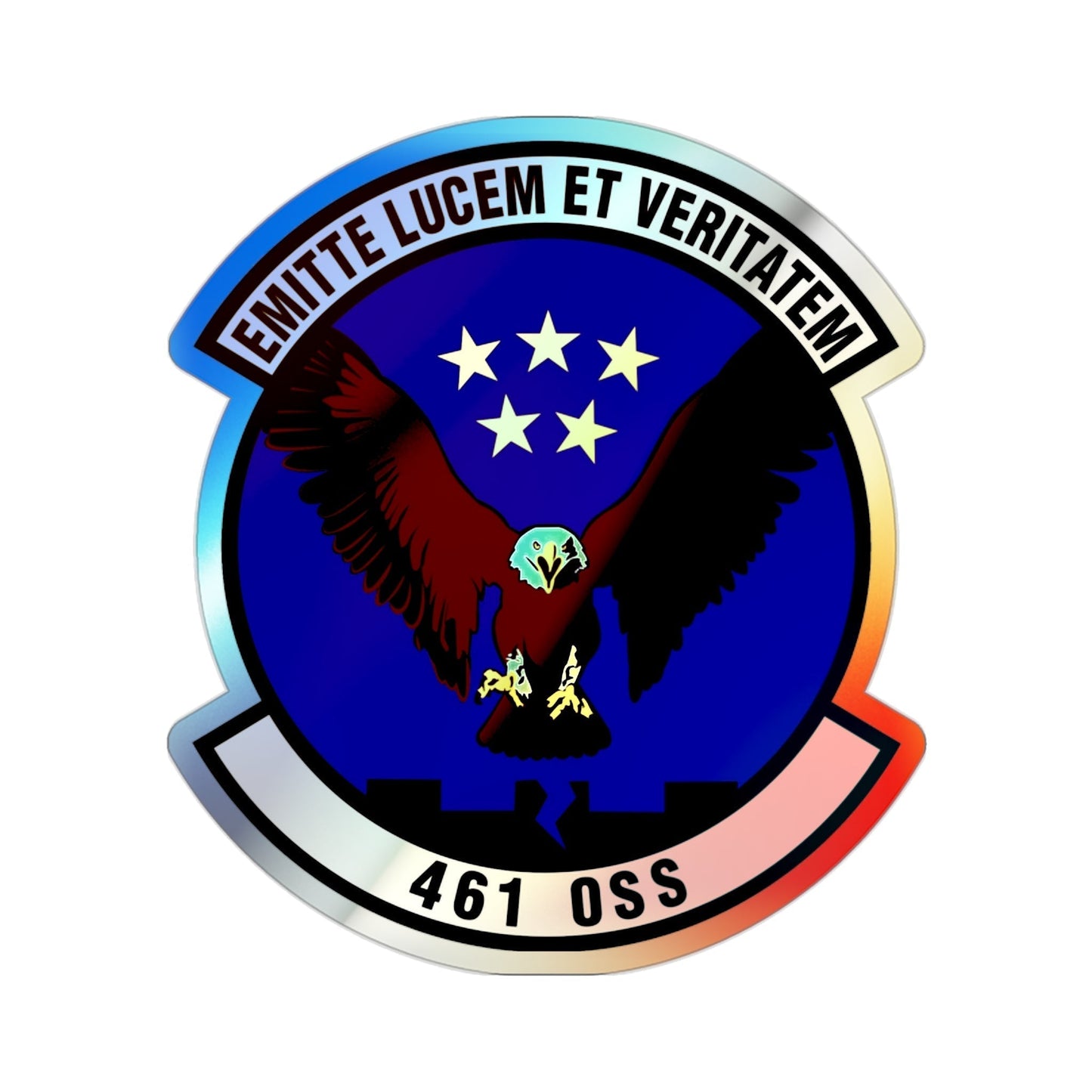 461st Operations Support Squadron (U.S. Air Force) Holographic STICKER Die-Cut Vinyl Decal-2 Inch-The Sticker Space