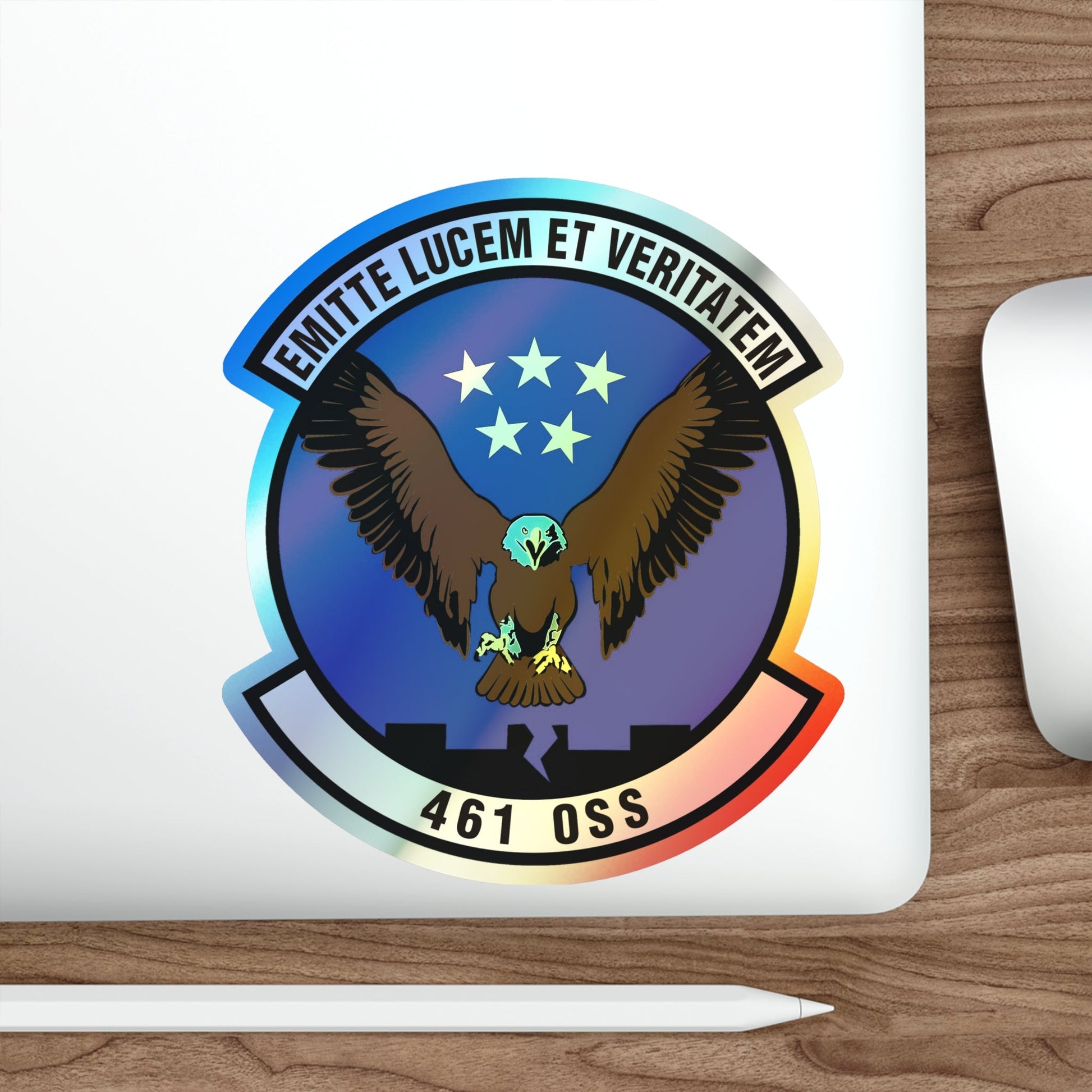 461st Operations Support Squadron (U.S. Air Force) Holographic STICKER Die-Cut Vinyl Decal-The Sticker Space