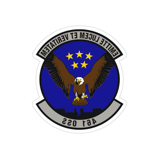 461st Operations Support Squadron (U.S. Air Force) REVERSE PRINT Transparent STICKER-6" × 6"-The Sticker Space