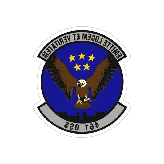 461st Operations Support Squadron (U.S. Air Force) REVERSE PRINT Transparent Die-Cut STICKER 6 Inch Die-Cut Transparent - The Sticker Space