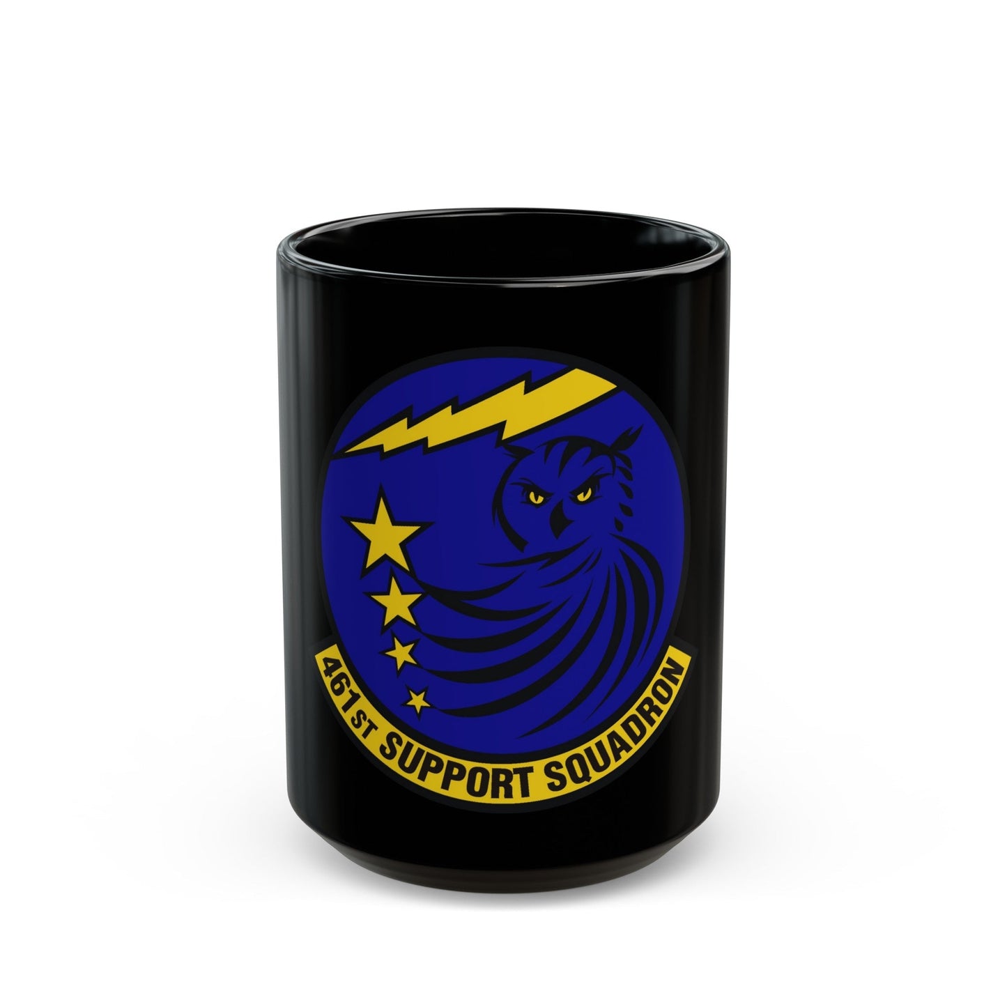 461st Support Squadron (U.S. Air Force) Black Coffee Mug-15oz-The Sticker Space