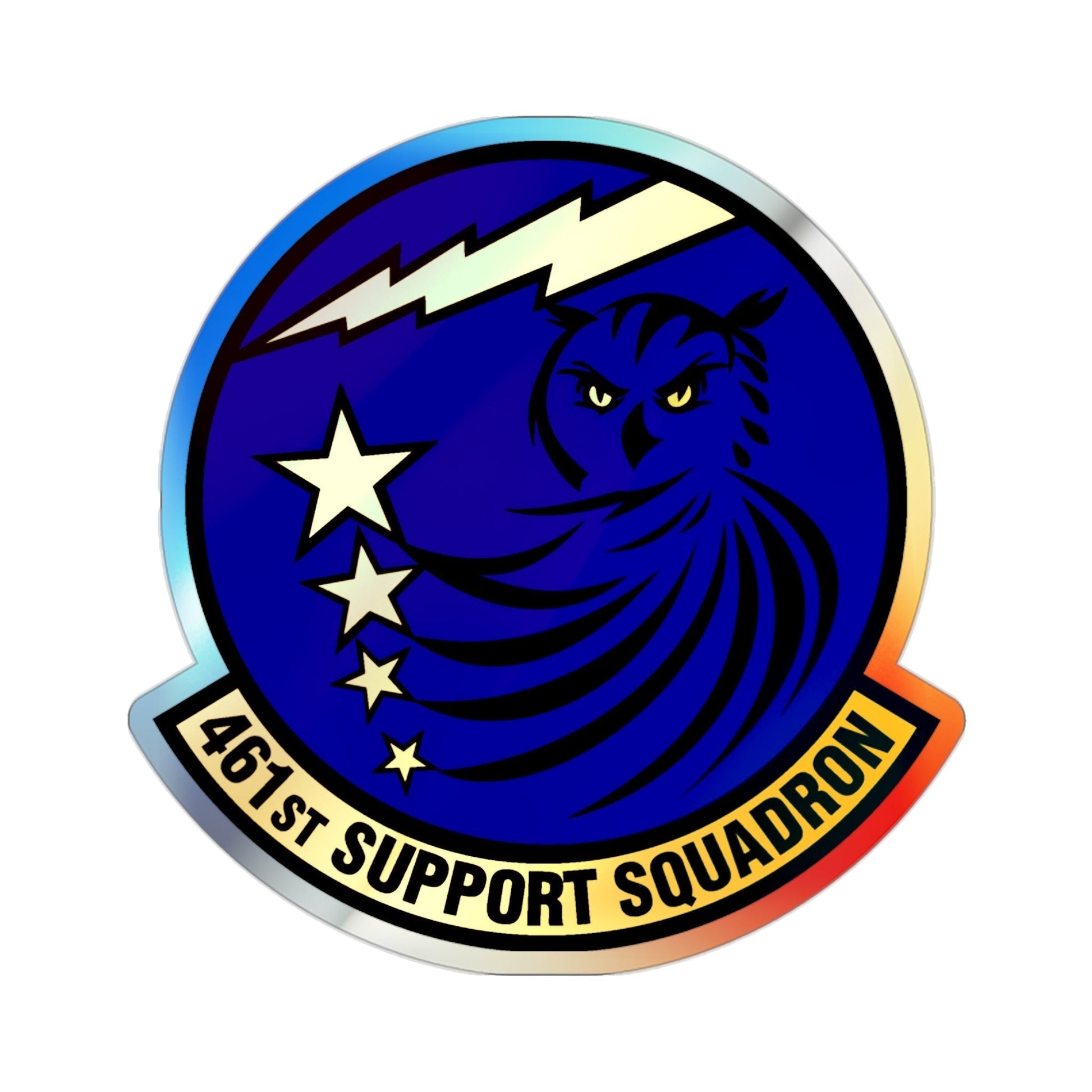 461st Support Squadron (U.S. Air Force) Holographic STICKER Die-Cut Vinyl Decal-2 Inch-The Sticker Space