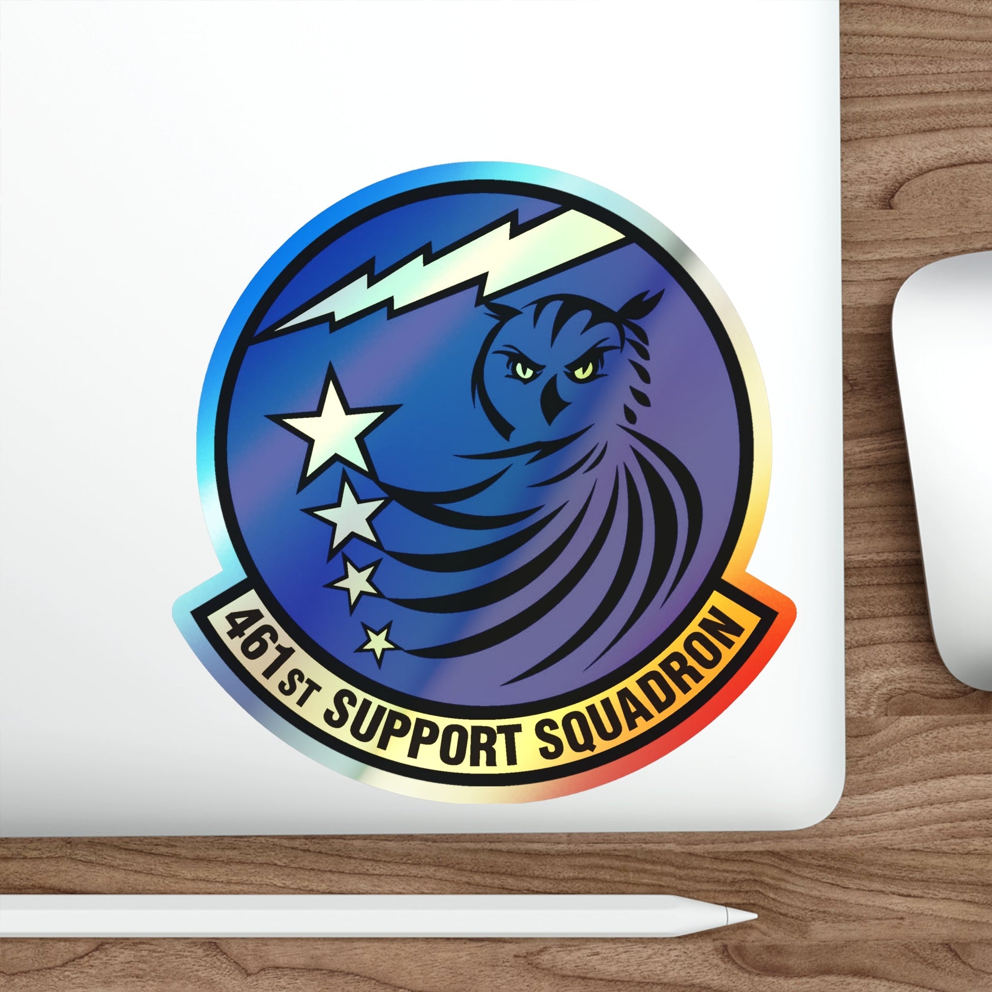 461st Support Squadron (U.S. Air Force) Holographic STICKER Die-Cut Vinyl Decal-The Sticker Space